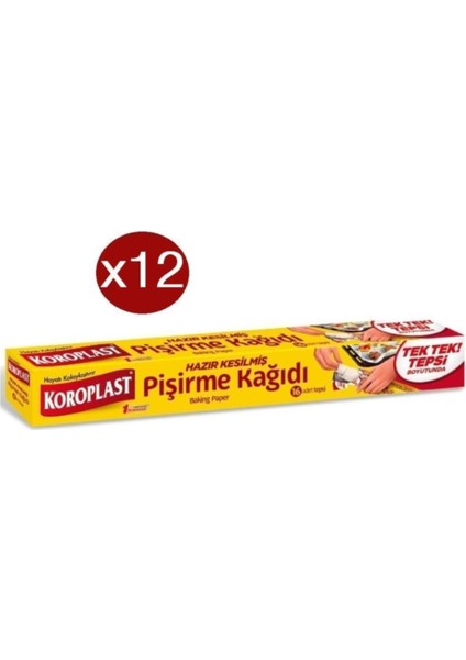 Pişirme Kağıdı Hazır Kesilmiş 42x37 cm x 12 Paket