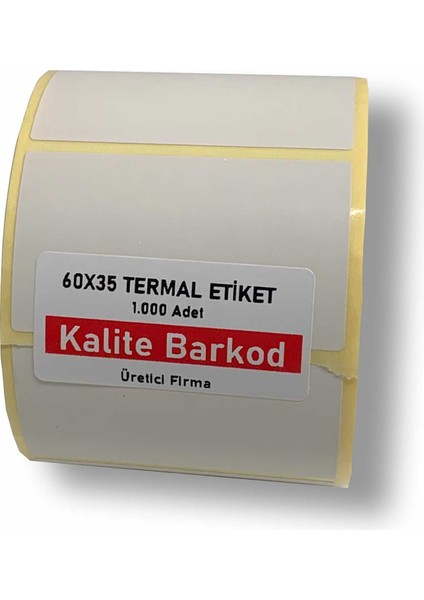 60X35 Termal Etiket | Rulo Barkod Etiketi