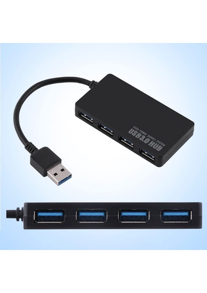 USB 3.0 Hub 4 Port 3.0 USB Çoklayıcı Ultra Ince Slim USB Çoklayıcı Güç Bağlantı Noktalı