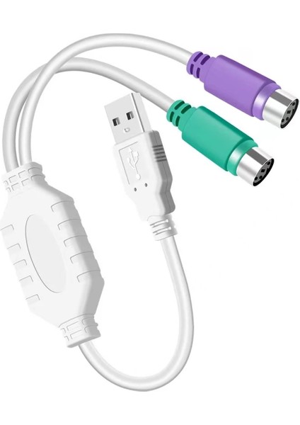 USB Ps/2 Dönüştürücü Klavye Mouse Ps2 - USB Adaptörü Erkek - Ps/2 Dişi