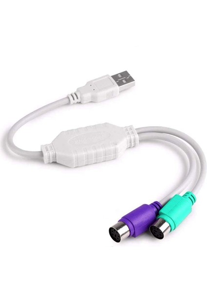 USB Ps/2 Dönüştürücü Klavye Mouse Ps2 - USB Adaptörü Erkek - Ps/2 Dişi