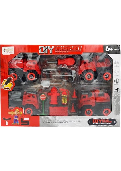 Sök-Tak Itfaiye Araçları ve Aksesuarları Oyun Seti