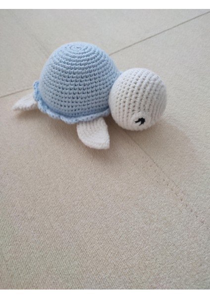 Hoş Geldin Bebek Amigurumi Kaplumbağa Konseptli Erkek Bebek Hediye Seti