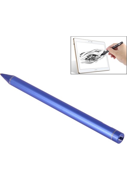 2.3mm Süper Yasal Metal Nib Kapasitif Dokunmatik Ekran Kalem Mavi (Yurt Dışından)