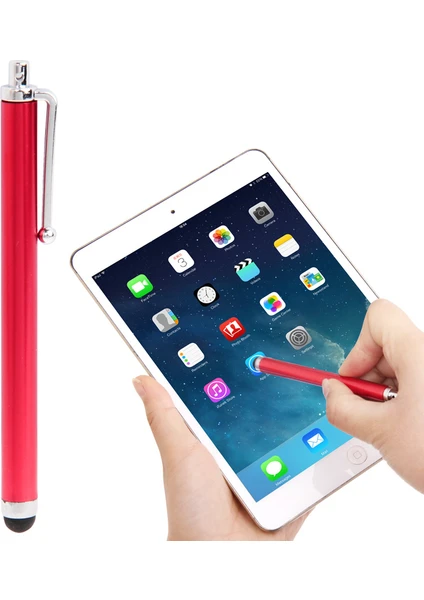 Yue Store Evrensel Yüksek Hassas Dokunmatik Kalem Kapasitif Stylus Pen Kırmızı (Yurt Dışından)