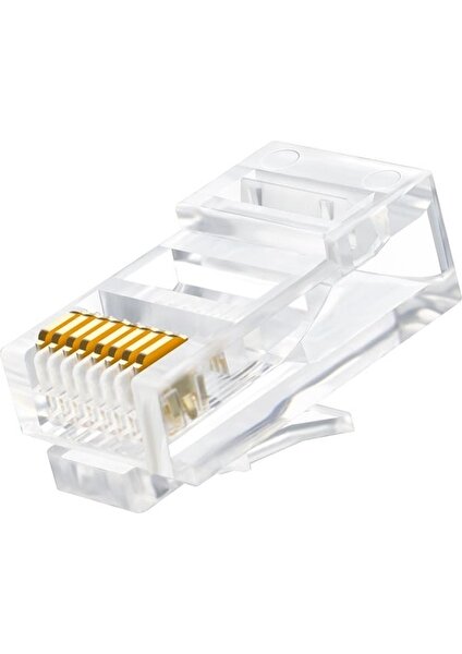 Hq Speed Ez RJ45 Cat6 Yeni Nesil Delikli Jack Konnektör 25 Adet