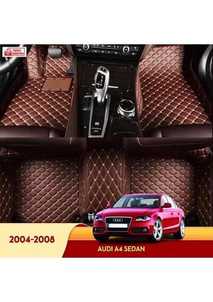 Audi A4 2004-2008 Sedan Araç 5d Havuzlu Suni Deri Oto Paspas