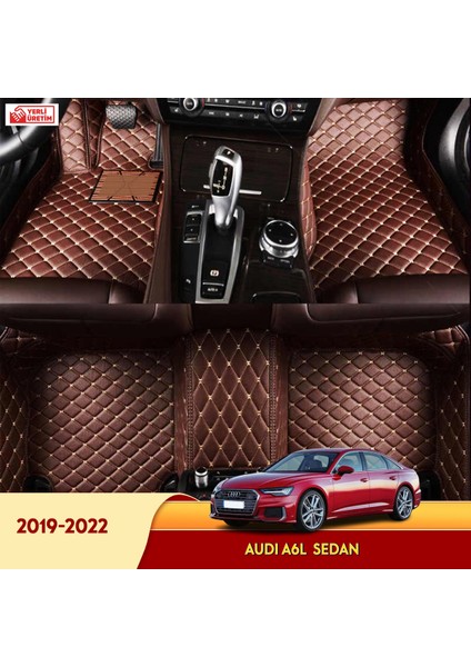 Audi A6L 2019-2022 Sedan Araç 5d Havuzlu Suni Deri Oto Paspas