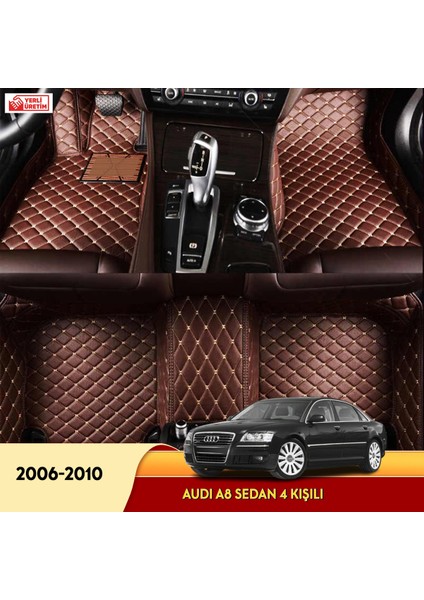 Audi A8 2006-2010 Sedan 4 Kişili 5d Havuzlu Suni Deri Oto Paspas