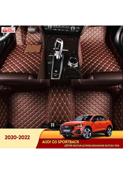 Audi Q3 Sportback 2020-2022 Araç 5d Havuzlu Suni Deri Oto Paspas