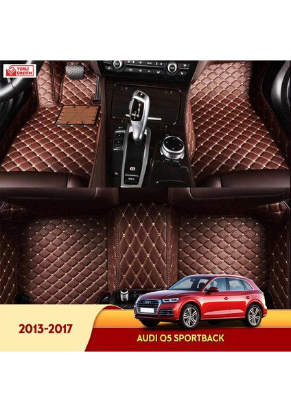 Audi Q5 Sportback 2013-2017 Araç 5d Havuzlu Suni Deri Oto Paspas