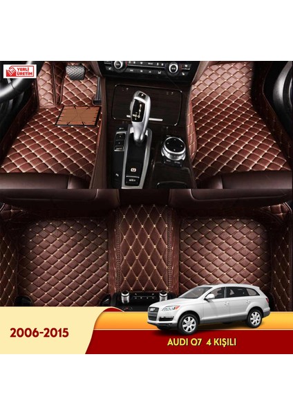 Audi Q7 2006-2015 4 Kişili Araç 5d Havuzlu Suni Deri Oto Paspas