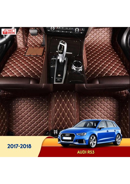 Audi Rs3 2017-2018 Araç 5d Havuzlu Suni Deri Oto Paspas