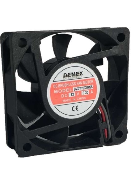 Demex 60X60X20MM 12V Dc Kare Fan