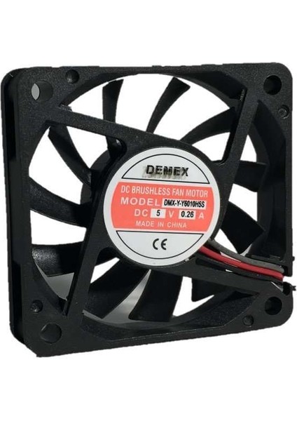Demex 60X60X10MM 5V Dc Kare Fan