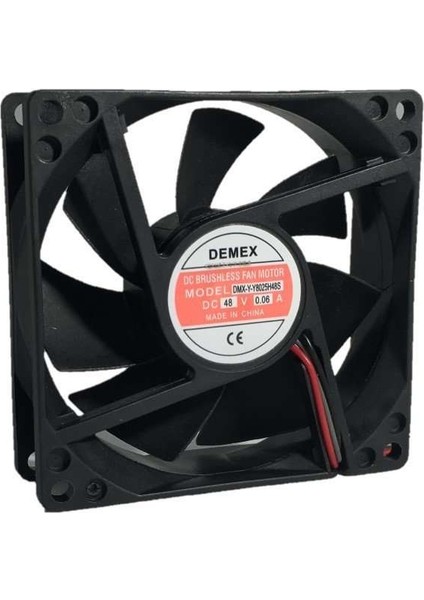 Demex 80X80X25MM 48V Dc Kare Fan