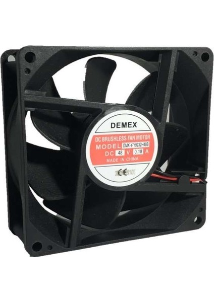 Demex 92X92X32MM 48V Dc Kare Fan Rulmanlı