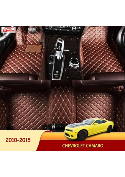 Chevrolet Camaro 2010-2015 Uyumlu 5d Havuzlu Suni Deri Oto Paspas