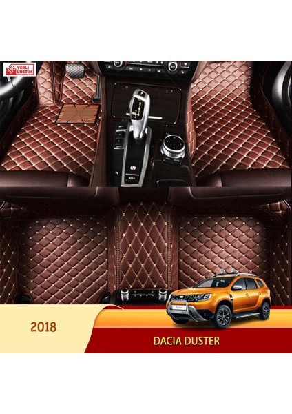 Dacia Duster 2018 Uyumlu 5d Havuzlu Suni Deri Oto Paspas