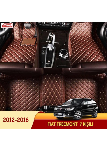 MİREN Fiat Freemont 2012-2016 7 kişili Uyumlu 5d Havuzlu Suni Deri OTO PASPAS