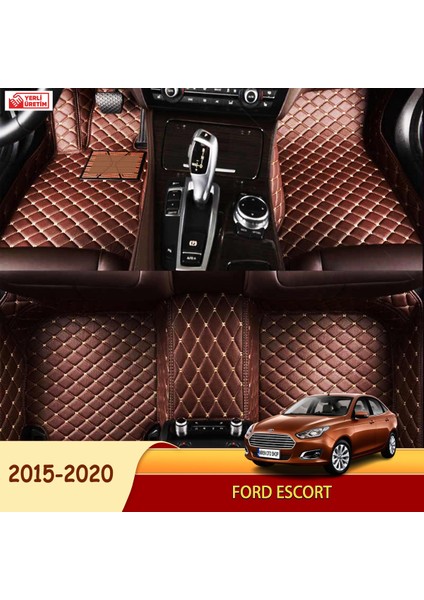 MİREN Ford Escort 2015-2020 Uyumlu 5d Havuzlu Suni Deri OTO PASPAS