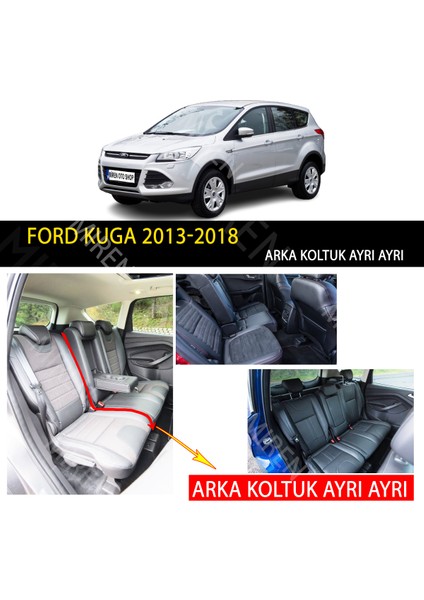 MİREN Ford Kuga 2013-2018 Uyumlu 5d Havuzlu Suni Deri OTO PASPAS