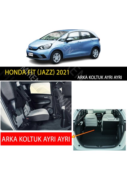 MİREN Honda FİT (Jazz) 2021 Uyumlu 5d Havuzlu Suni Deri OTO PASPAS