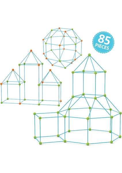 85 In 1 Çadır Oyuncak Montaj Oyun Evi Diy Çocuk Çadır Bina Oyuncak (Yurt Dışından)
