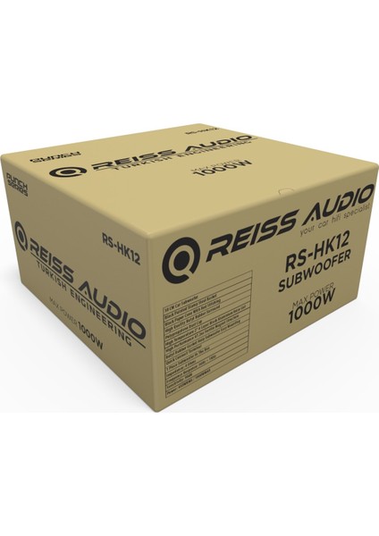 Audio RS-HK12 Subwoofer Bass