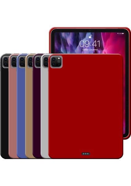 Apple iPad Pro 12,9 Inç 4 ve 5 Nesil Rubber Yıkanabilir Silikon Kılıf