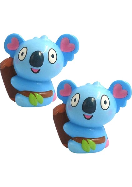 2 Pcs TTPU1209 Renkli Baskı Koala Dekompresyon Oyuncak Mavi (Yurt Dışından)