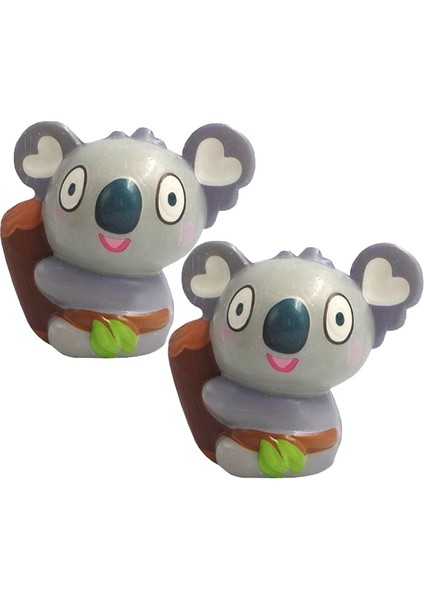 2 Pcs TTPU1209 Renkli Baskı Koala Dekompresyon Oyuncak Gri (Yurt Dışından)