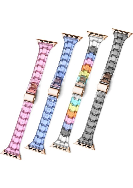Apple Watch 7 41 mm / 6 & Se & 5 & 4 40 mm / 3 & 2 ve 1 38 mm Siyah Kordon (Yurt Dışından)