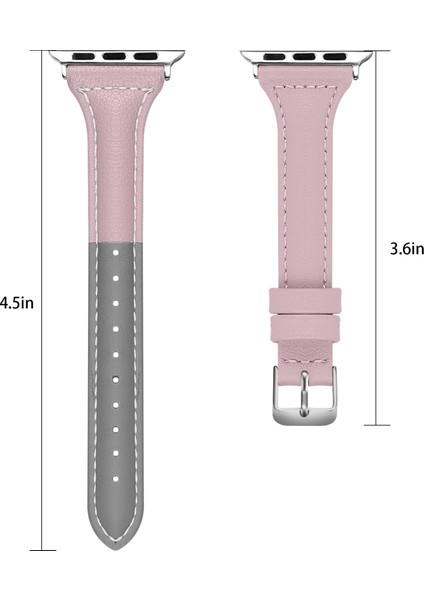 Apple Watch S 7 45 mm / & 6 & Se & 44 mm Gri Pembe - Açık Gri Kordon (Yurt Dışından) fiyatları