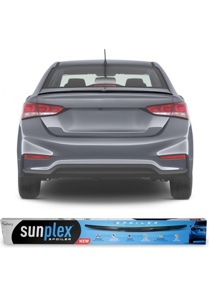 Hyundai Accent Blue Spoiler Pianoblack Spoyler