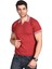 KIRMIZI Erkek Penye Pamuklu Polo Yaka Kısa Kollu Yazlık Triko 2