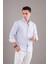 Çiçek Desenli Yaka Düğmeli Slimfit Erkek Gömlek 2