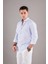 Çiçek Desenli Yaka Düğmeli Slimfit Erkek Gömlek 3