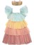 - Rainbow Ruffle Princess Dress-Up - 3-4 Years - Fırfırlı Gökkuşağı Elbisesi - 3-4 Yaş 1