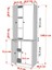 Dolapli Vitrin Beyaz 65 cm VTR-1006-Ç 4