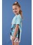 Pamuklu Baskılı Püskül Detaylı Bisiklet Yaka T Shirt Kız Çocuk T Shirt 6211020 2