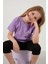 Baskılı Bisiklet Yaka Pamuklu T Shirt Kız Çocuk T Shirt 6211046 3