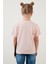 Pamuklu Baskılı Püskül Detaylı Bisiklet Yaka T Shirt Kız Çocuk T Shirt 6211020 5