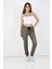Jogger, Bel ve Paça Lastikli Bayan PANTOLON-1000 2