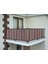 Balkon Demiri Perdesi Kuş Gözü Kahve Kalın 600X80 1