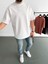 Beyaz Iki Iplik Basic T-Shirt BY-1208 4
