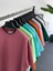 Haki Iki Iplik Basic T-Shirt BY-1208 4