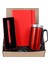Kırmızı Çelik Bardak Termos & Kırmızı Defter & Kırmızı Roller Kalem Hediye Seti 1