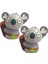 2 Pcs TTPU1209 Renkli Baskı Koala Dekompresyon Oyuncak Gri (Yurt Dışından) 1