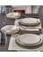 Atina 24 Parça Copper Bakır 6 Kişilik Bone Porselen Yemek Takımı Güral Porselen Elegant Yemek 1